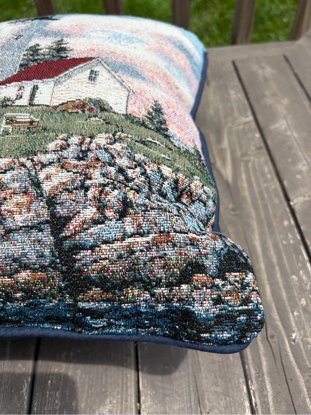 Mohawk Home Lighthouse Coastal Nautical Tapestry Throw Blanket Pillow 50 x 59